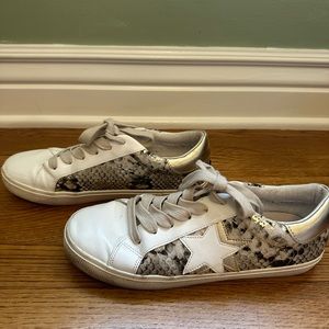 Steve Madden x The Sister Studio snake print sneakers